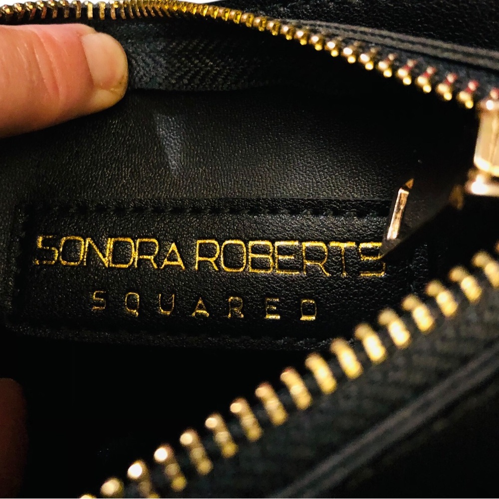 Sondra Roberts Black Bag with Gold Accents - Picture 10 of 10